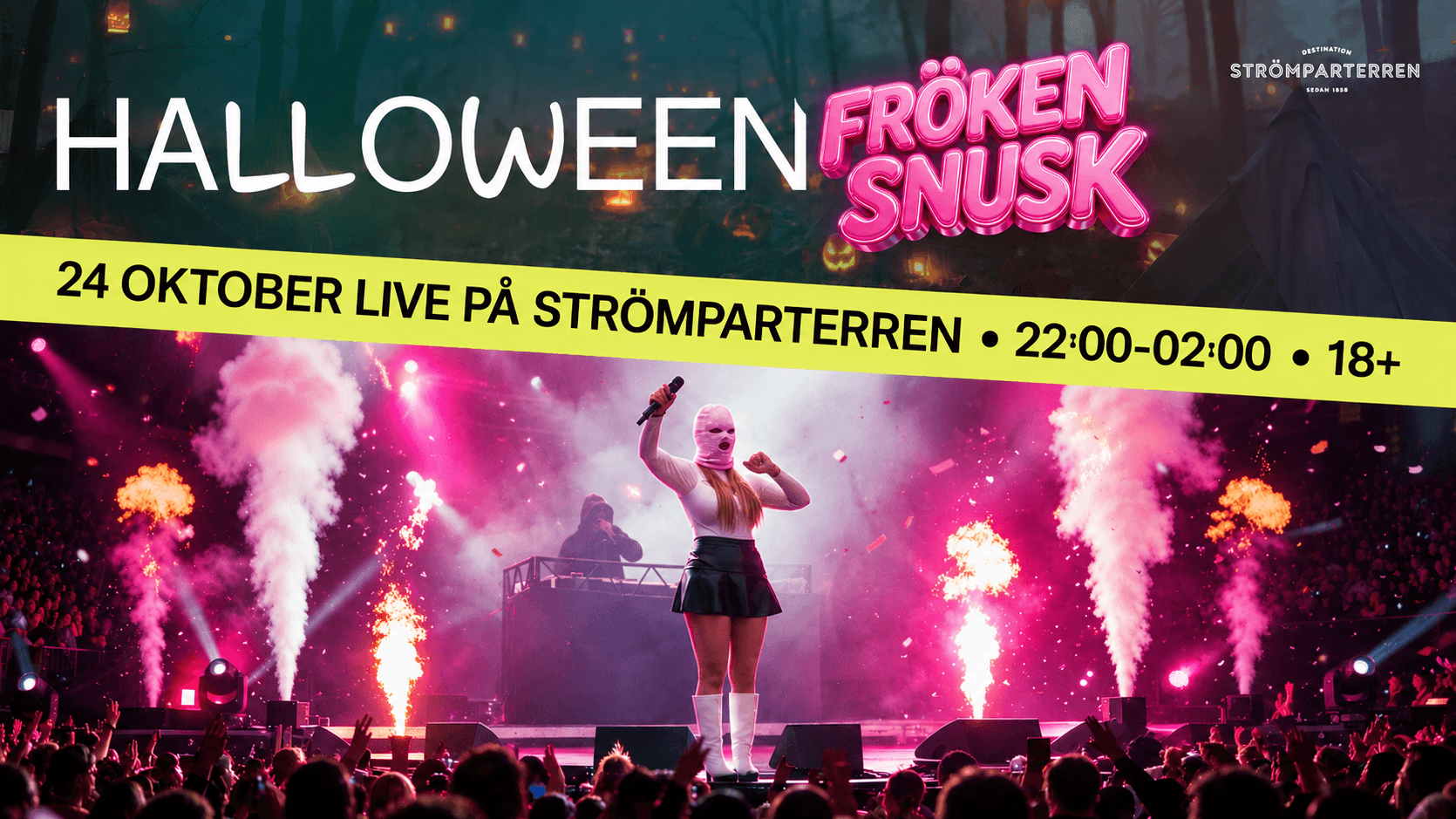 Halloweenfest med Fröken Snusk Örebro